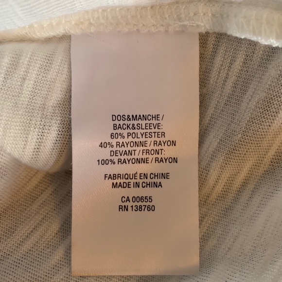 2/$15 Slouchy tee with leather look lacing. - Picture 6 of 11